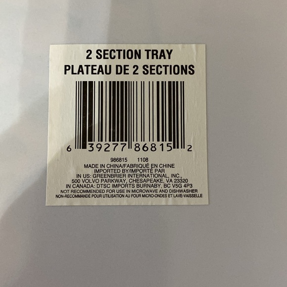 Purple Snowman 2 section Serving Platter - Picture 7 of 8